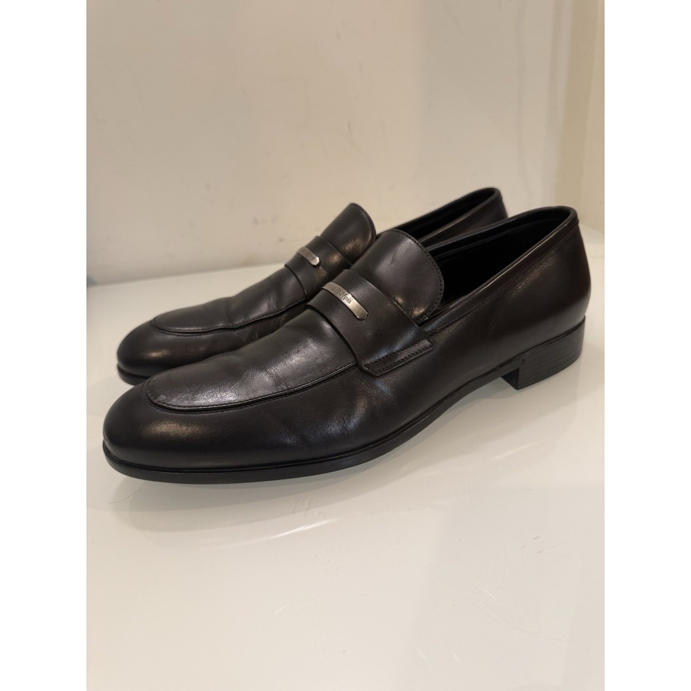 Ermenegildo Zegna Men's US 9.5   Loafer  Black Calf Leather - Picture 3 of 10